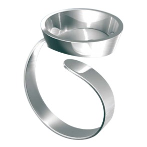 Основа для украшений FIMO, кольцо c круглой формой, 1 шт