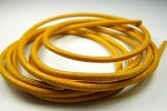 Кожаный шнур GRIFFIN, 100 см, D=2 мм, желтый