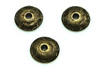 Чашечки д/бусин MonPin d 8 мм, in-d 1,5мм, (биж.сплав, цвет:ант.бронза, 20 шт.)