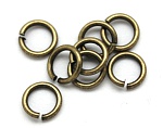 Кольцо соединит MonPin 0,9 х 6 мм (брасс, ант.бронза, 10 гр.)