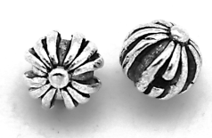 Бусина MonPin 8 х 8 мм, in-d 1 мм (биж.сплав, цвет:ант.серебро, 20 шт.)