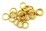 Кольцо соединит MonPin 0,9 х 6 мм (брасс, цвет:золото, 10 гр.)