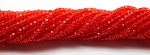 Рондель MonPin 4x3 мм, вн.д 0.8 мм (хрустальное стекло, 140 шт, красный прозрачный), арт. m16030030
