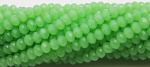 Рондель MonPin 4 х 3 мм in-d 0,8 мм (хрустальное стекло, 140шт, цвет: зеленый матовый) m16030173