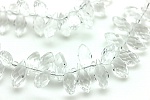 Бриолеты MonPin 12х6/вн.д 1.0 мм (хрустальное стекло, 20 шт, белый прозрачный), арт. m16030199