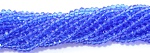 Рондель MonPin 4x3 мм, вн.д 0.6 мм (хрустальное стекло, 140 шт, синий), арт. m16030242