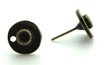 Швензы д/серег MonPin 10 х 10 мм (брасс, цвет:ант.бронза, 2 шт), арт. m18070147
