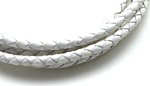 Шнур плетенный MonPin d 3 мм (кожа цвет:белый, 1м), арт. m19070078