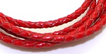 Шнур плетенный MonPin d 3 мм (кожа цвет:красный, 1м), арт. m19070080