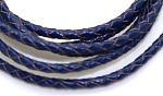 Шнур плетенный MonPin d 3 мм (кожа цвет:синий, 1м), арт. m19070081