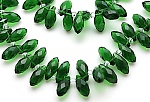 Бриолеты MonPin 12x6/вн.д 1.0 мм (хрустальное стекло, 20 шт, зеленый), арт. m19070188
