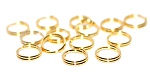 Кольцо двойное соединит MonPin 0.6x5 мм (биж.сплав, цвет:золото, 10 гр.), арт. m19070460