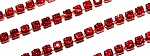 Стразовая лента MonPin SS6 - 2 мм (стекло цвет:красный 50см) m21010133