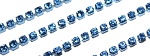 Стразовая лента MonPin SS6 - 2 мм (стекло цвет:голубой 50см) m21010137