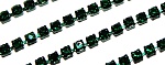 Стразовая лента MonPin SS6 - 2 мм (стекло цвет:зеленый 50см) m21010141