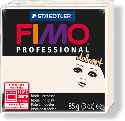 Пластика для изготовления кукол FIMO Professional Doll art 03 (полупрозрачный фарфор) 85г