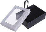 Серебристо-черная коробочка под набор Селебрити 9x7x3см