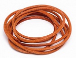 Кожаный шнур GRIFFIN, 100 см, D=2 мм, оранжевый