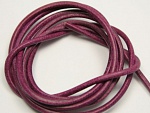 Кожаный шнур GRIFFIN, 100 см, D=2 мм, пурпурный