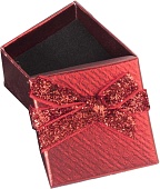 Красная коробочка под кольцо Сияние, 5x5см