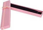 Розовая с перламутровым блеском коробочка под браслет/цепочку/часы, 21x4x2см