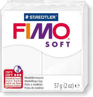Полимерная глина FIMO Soft 0 (белый) 57г
