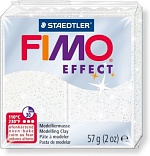 Полимерная глина FIMO Effect 052, белый с блестками, 57г