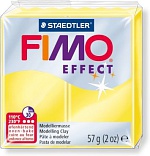Полимерная глина FIMO Effect 104, полупрозрачный жёлтый, 57г