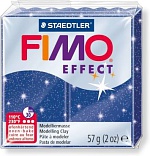 Полимерная глина FIMO Effect 302, синий с блестками, 57г