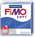 Полимерная глина FIMO Soft 33 (бриллиантовый синий) 57г