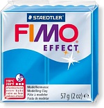 Полимерная глина FIMO Effect 374, полупрозрачный синий, 57г