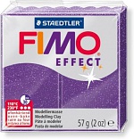 Полимерная глина FIMO Effect 602, фиолетовый с блестками, 57г