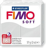 Полимерная глина FIMO Soft 80 (серый дельфин) 57г