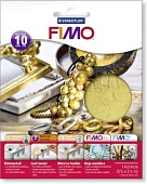 FIMO металлическая поталь золото, 10 листов, 14х14см