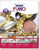FIMO металлическая поталь медь, 10 листов, 14х14см