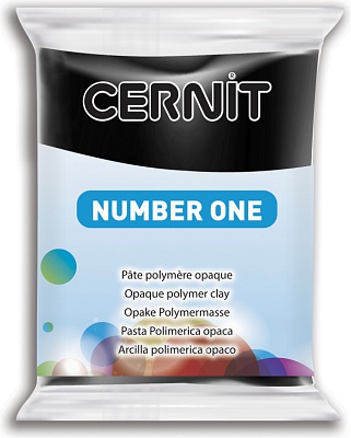 Полимерная глина CERNIT N1 56г, черный 100