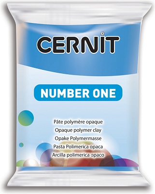 Полимерная глина CERNIT N1 56г, голубой 200