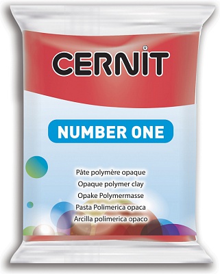 Полимерная глина CERNIT N1 56г, красный 400