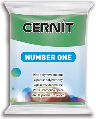 Полимерная глина CERNIT N1 56г, зеленый 600