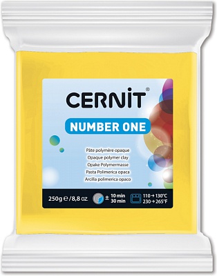 Полимерная глина CERNIT N1 250г, желтый 700