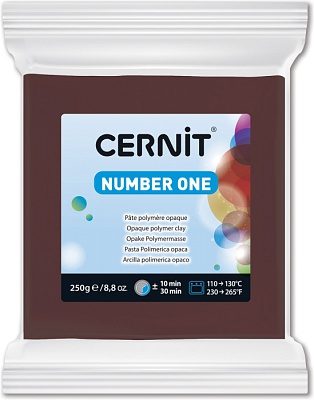 Полимерная глина CERNIT N1 250г, коричневый 800