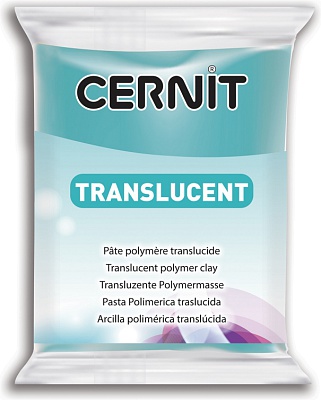 Полимерная глина CERNIT TRANSLUCENT 56г, бирюзовый 280