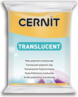 Полимерная глина CERNIT TRANSLUCENT 56г, янтарь 721