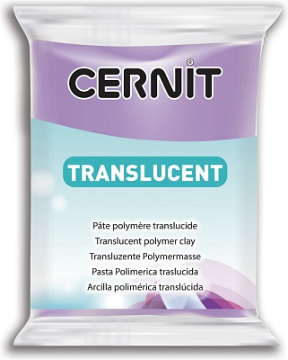 Полимерная глина CERNIT TRANSLUCENT 56г, фиолетовый 900