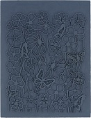 craft&clay штамп резиновый фон. цветение