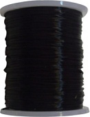 Спандекс MonPin 0,8 мм,  (силикон, цвет:черный, 5 м)
