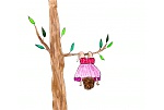 Открытка «Девочка на дереве»