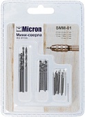 Металлические мини-сверла Micron от 0,5 до 2,5 мм